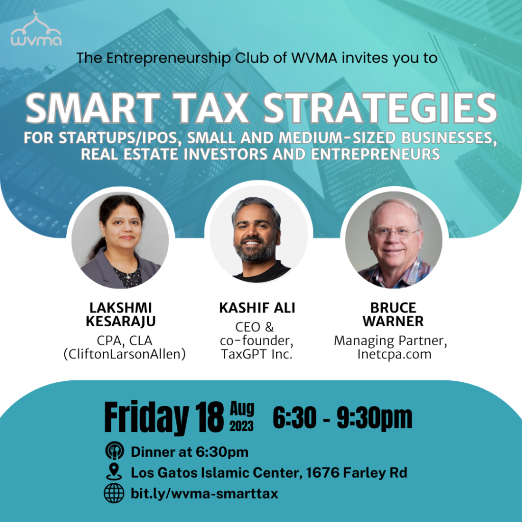 Smart Tax Strategies - West Valley Muslim Association