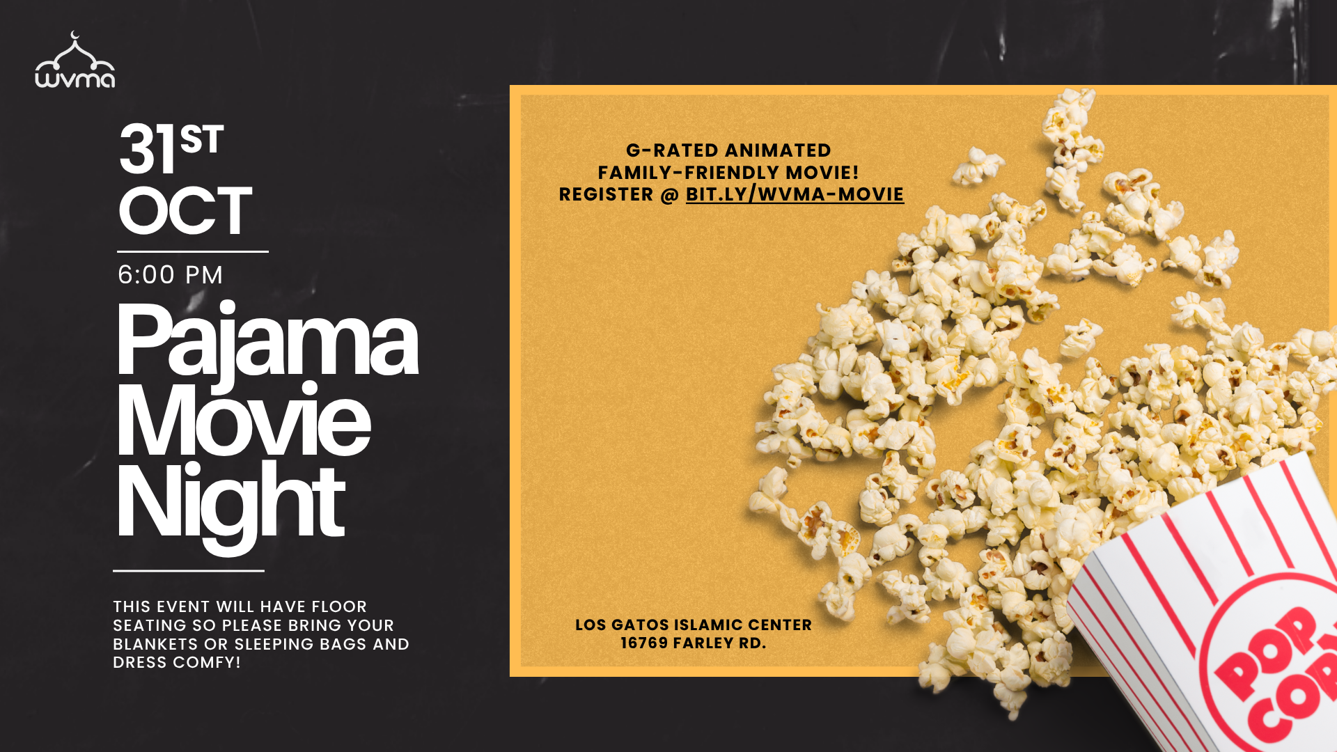 Pajama & Movie Night (1920 x 1080 px)